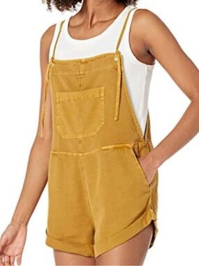 NWT BILLABONG Wild Pursuit Overall Mustard Yellow sz S